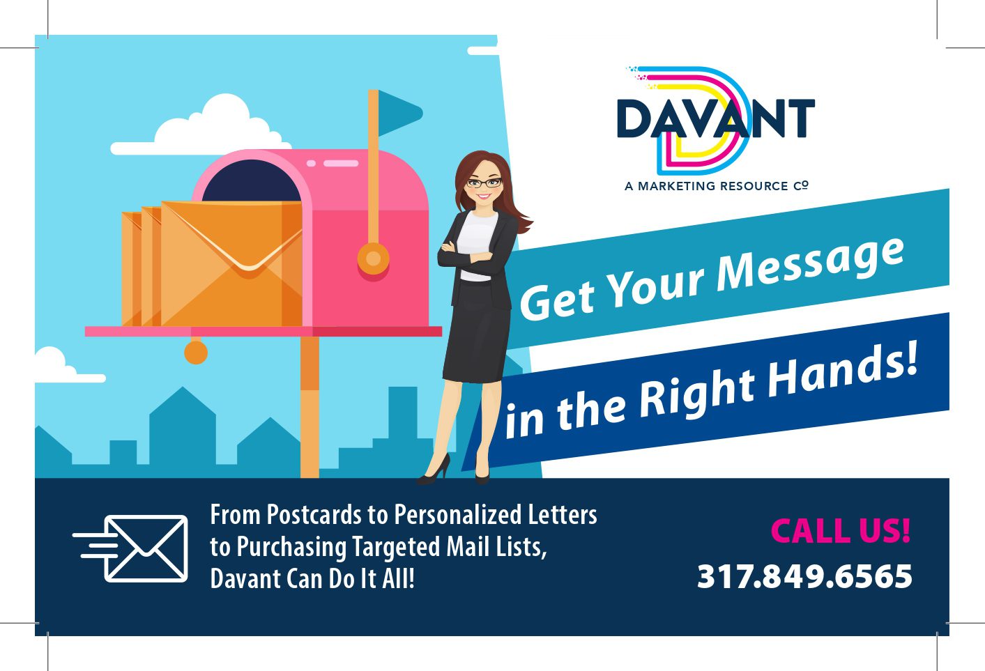 Davant Post Card Bleed - Front