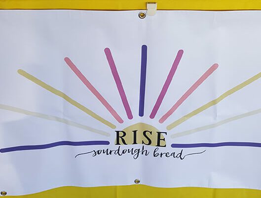 Rise Sourdough Bread Table Banner