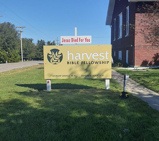 Harvest Bible Fellowship Signage