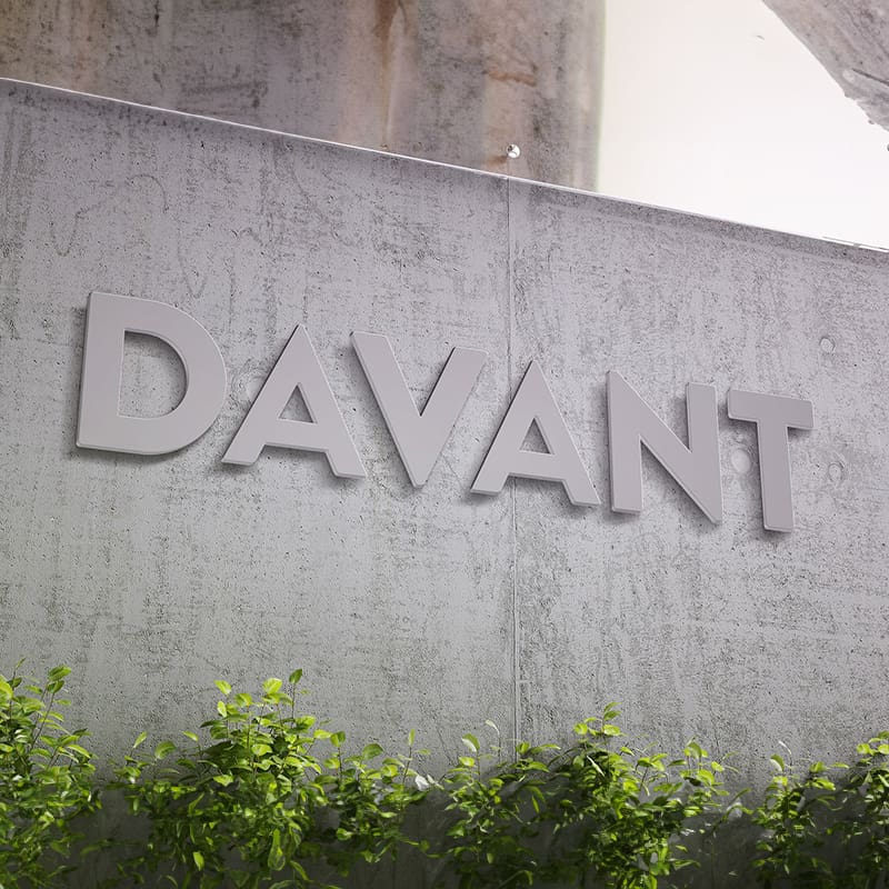 Building raised metal signage by davant