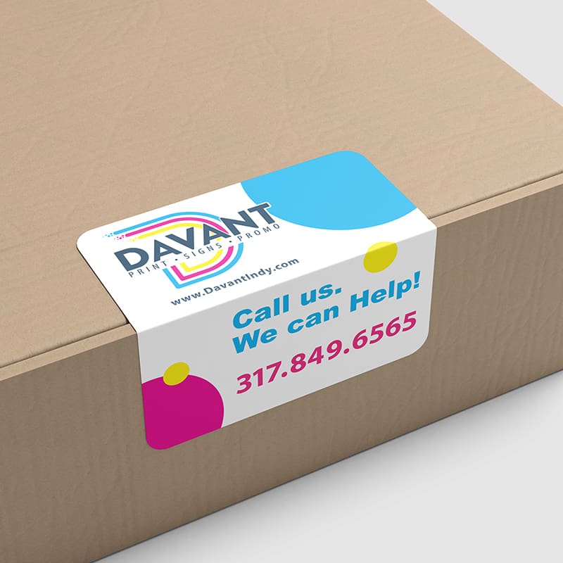 Custom seal sticker for packages by davant