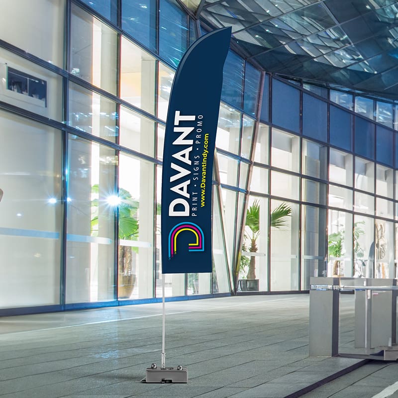 Flag signage for tradeshow by davant