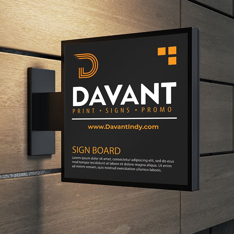 Office lit up signage design for wall signage by Davant