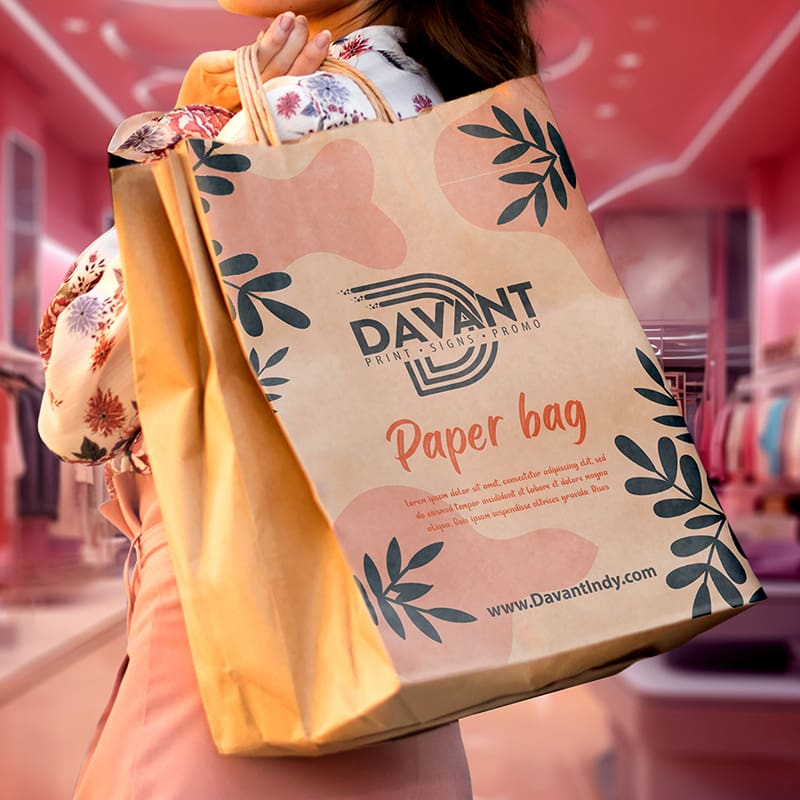 Shopping bag design for retail store by Davant