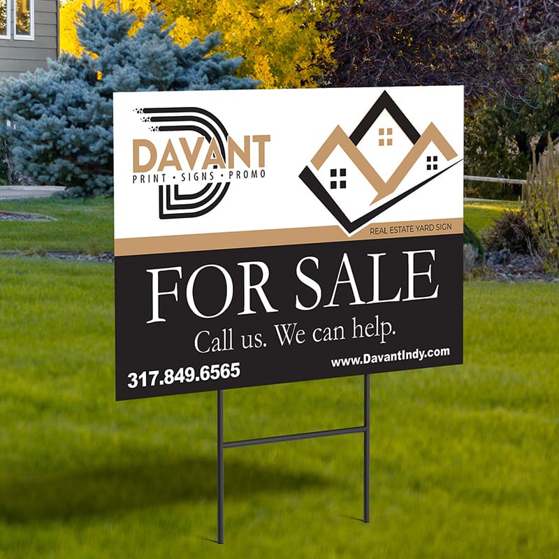 Yard Signage layout design from Davant