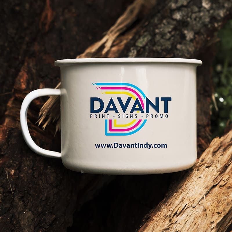 campfire mule cup with business logo by davant