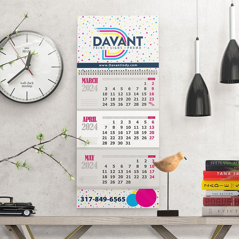custom wall calendar design for offices by davant