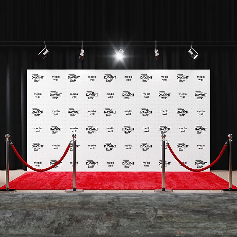 photo backdrop signage by davant