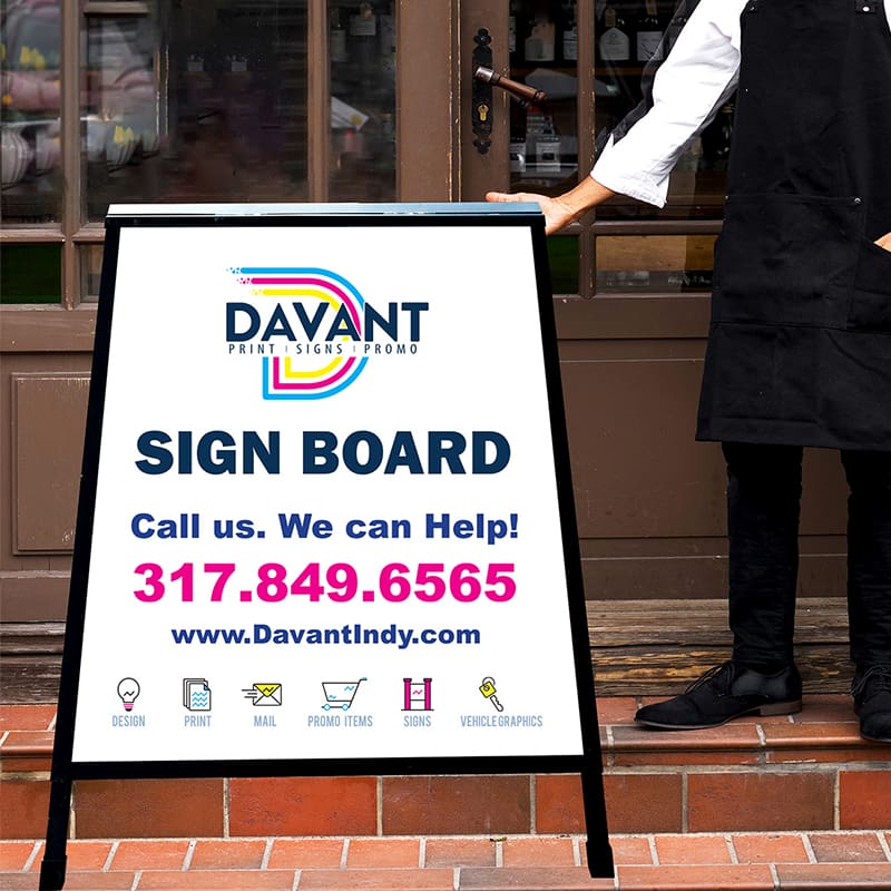 sidewalk signage by davant