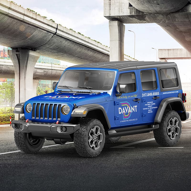 davant blue jeep