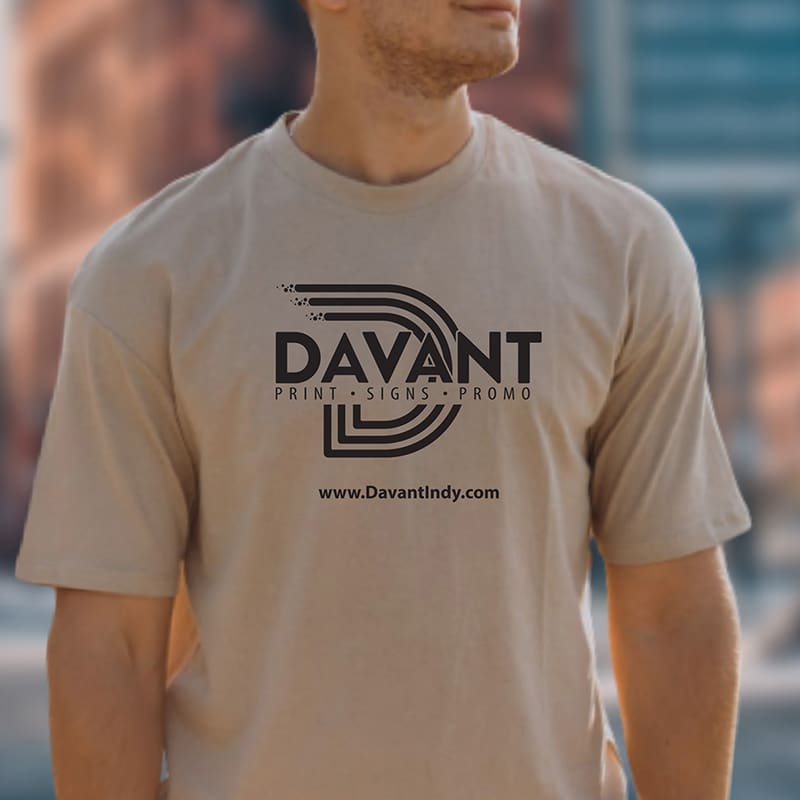 mens printed tshirt mockup