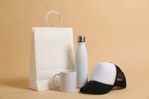 blank items for branding set against a beig background blank items for branding set against a beig background
